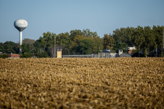 The Logan Correctional Center in Lincoln, Illinois, on Oct. 2, 2024. (Tess Crowley/Chicago Tribune)