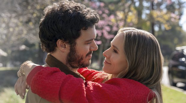 From left: Adam Brody as Noah and Kristen Bell as Joanne in "Nobody Wants This." (Saeed Adyani/Netflix)