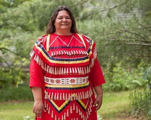 Kim Sigafus, an Ojibwe folklorist and Native American author, will present a history of indigenous women of Illinois Sunday at the Barbara Belding Lodge in Brewster Creek Forest Preserve in St. Charles. (Supplied photo)