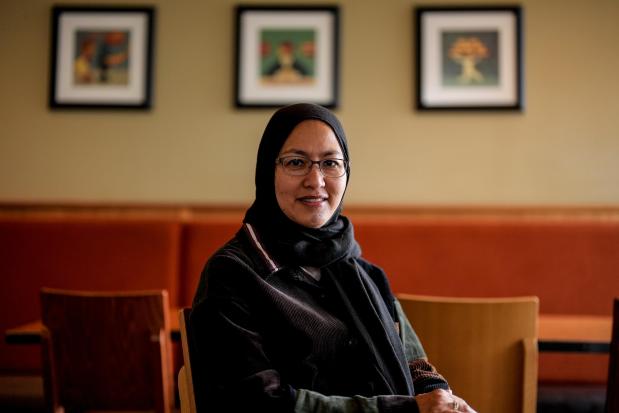 Soraya Burhani poses for a photo, Wednesday, Oct. 30, 2024, in Buford, Ga. (AP Photo/Mike Stewart)