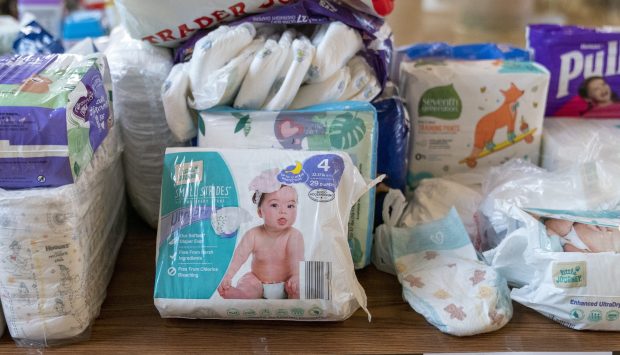 The Rotary Club of Naperville Sunrise will hold a diaper drive Friday morning on behalf of the West Suburban Community Pantry in front of Naperville County Club. (AP)