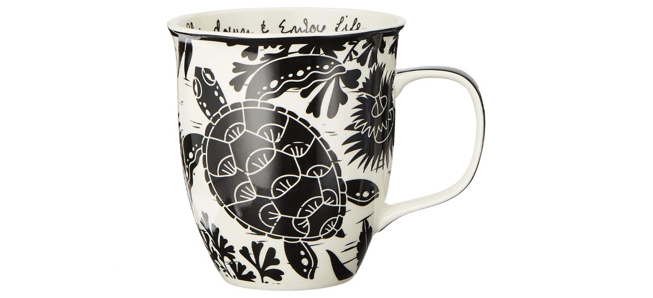 Karma Gifts 16 oz. Black and White Boho Mug