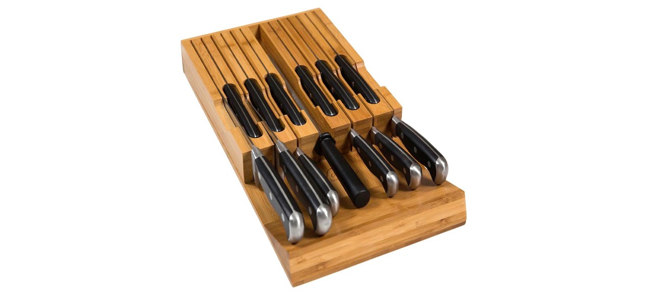 Noble home & chef Knife Organizer Made from Quality Moso Bamboo