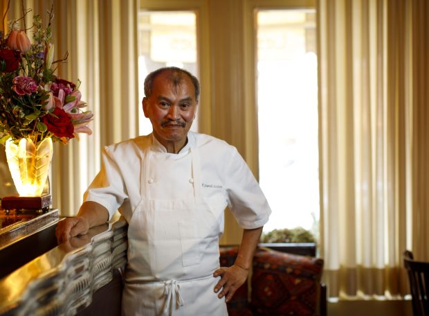 James Beard Award-winning chef Roland Liccioni, shown on April 11, 2019, at Les Nomades, will be honored for his 40-year impact on Chicago's dining scene at this year's Banchet Awards for Culinary Excellence. (Brian Cassella/Chicago Tribune)