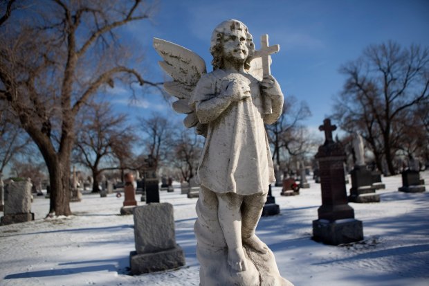 Resurrection Cemetery in Justice, Illinois, on Dec. 15, 2010. Among those residing at Resurrection Cemetery are Congressman, professional athletes and entertainers. (David Pierini/Chicago Tribune)