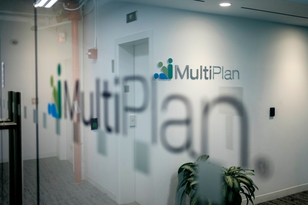 Offices for MultiPlan, a data analytics firm that helps several big health insurers decide how much so-called out-of-network medical providers should be paid, in a 5th Avenue building in Manhattan, April 1, 2024. (José A. Alvarado Jr./The New York Times)