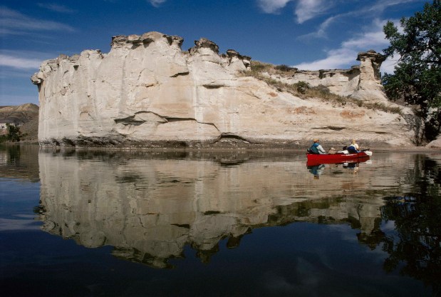 The White Cliffs section of the Missouri River in Montana is known for its scenery and wildlife. (Jean-Erick Pasquier/Getty Images)