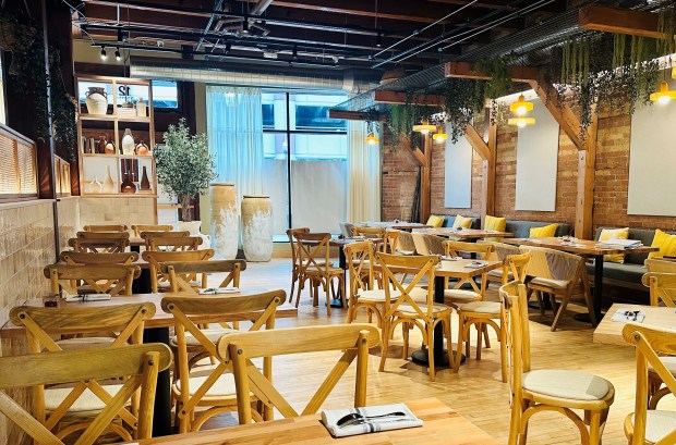 A look at the inside of Giardino Trattoria and Pizzeria, a new Italian restaurant at 12 N. River St. in the historic Hobbs Building in downtown Aurora. (City of Aurora)