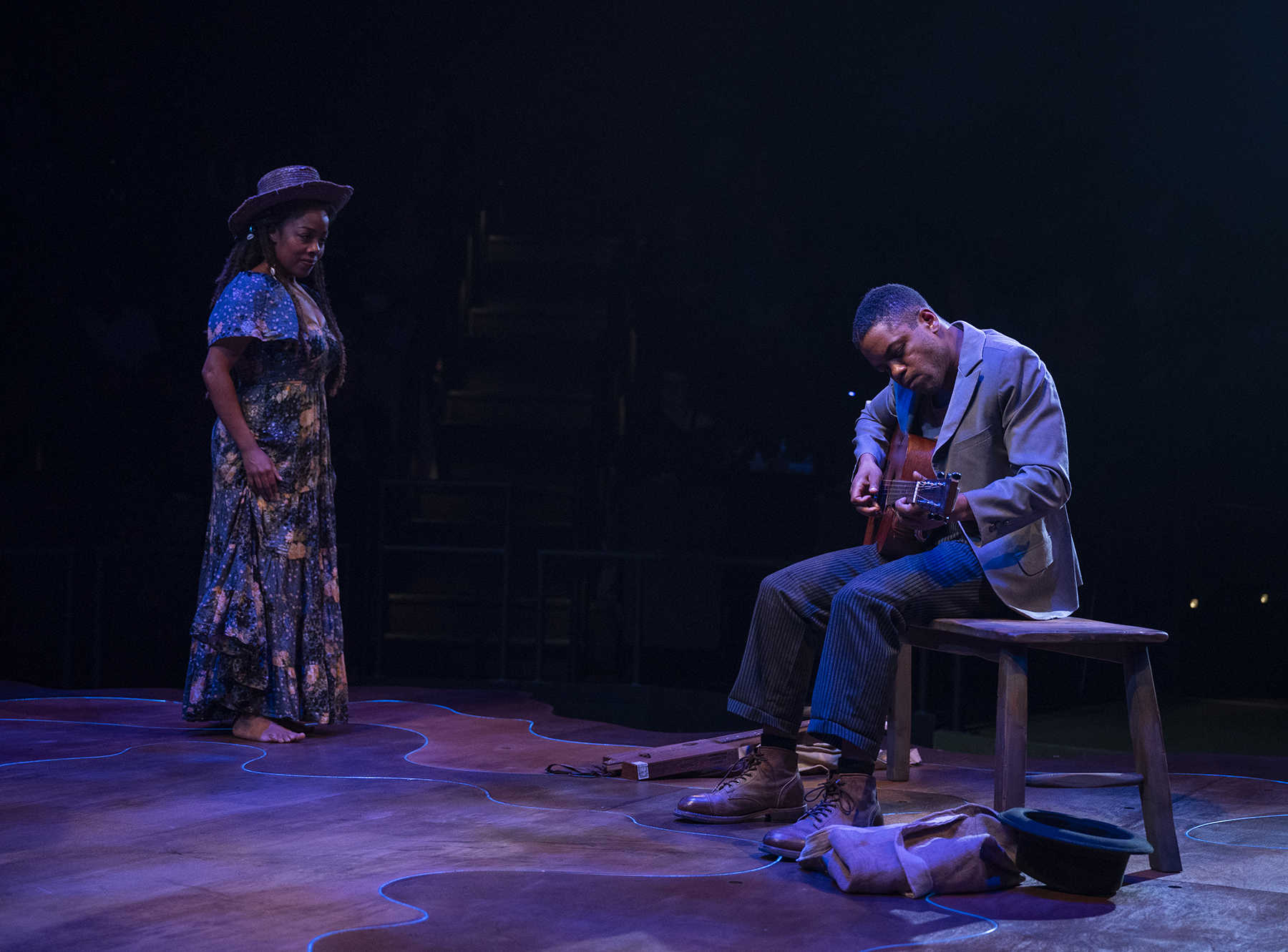 Brittany Bradford and Jon Michael Hill in the world premiere...