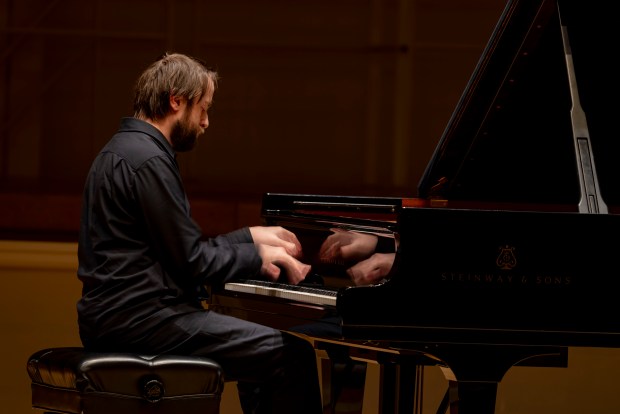 Daniil Trifonov, the Chicago Symphony Orchestra's artist-in-residence, plays a recital of Tchaikovsky, Chopin and Barber at Symphony Center. (Brian Cassella/Chicago Tribune)