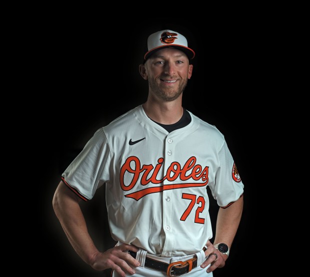 Orioles coach Ryan Fuller in 2024 Spring Training at Ed Smith Stadium in Sarasota , Fl. (Kenneth K. Lam/Staff)