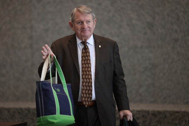 Michael McClain arrives at the Dirksen U.S. Courthouse Nov. 12, 2024. (Antonio Perez/Chicago Tribune)