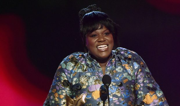 Joi McMillon accepts an editing award for the movie "Zola" during the 2022 Film Independent Spirit Awards on March 6, 2022, in Santa Monica, California. (Alberto E. Rodriguez/Getty)