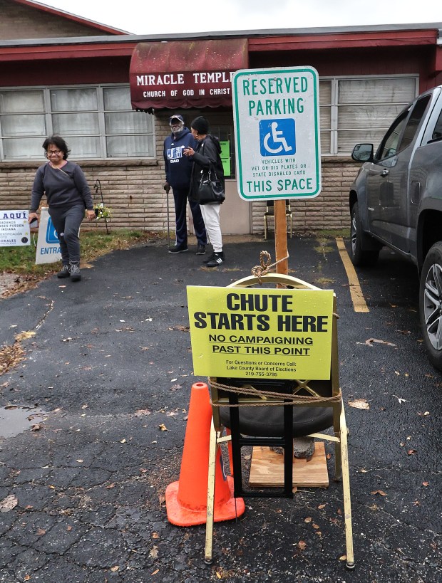 There were no lines and everything moved smoothly on Election Day at a polling place at 13th and Clay St. in Gary, In., Tuesday, Nov. 5, 2024. (John Smierciak / Post Tribune)