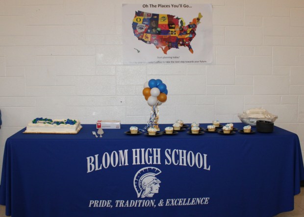 Treats were part of a recent celebration of Bloom High School in Chicago Heights being named a National Model School by the nonprofit EduGuide. (Bloom High School)