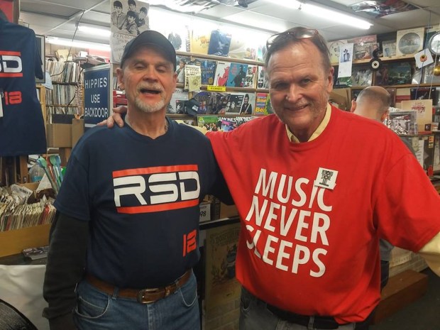 Brothers Randy Dreznes, left, of Oak Forest, and Jack Dreznes, of Tinley Park, own Beverly Records in Chicago and have been part of the family operated business, which was established in 1967, for decades. (Beverly Records)