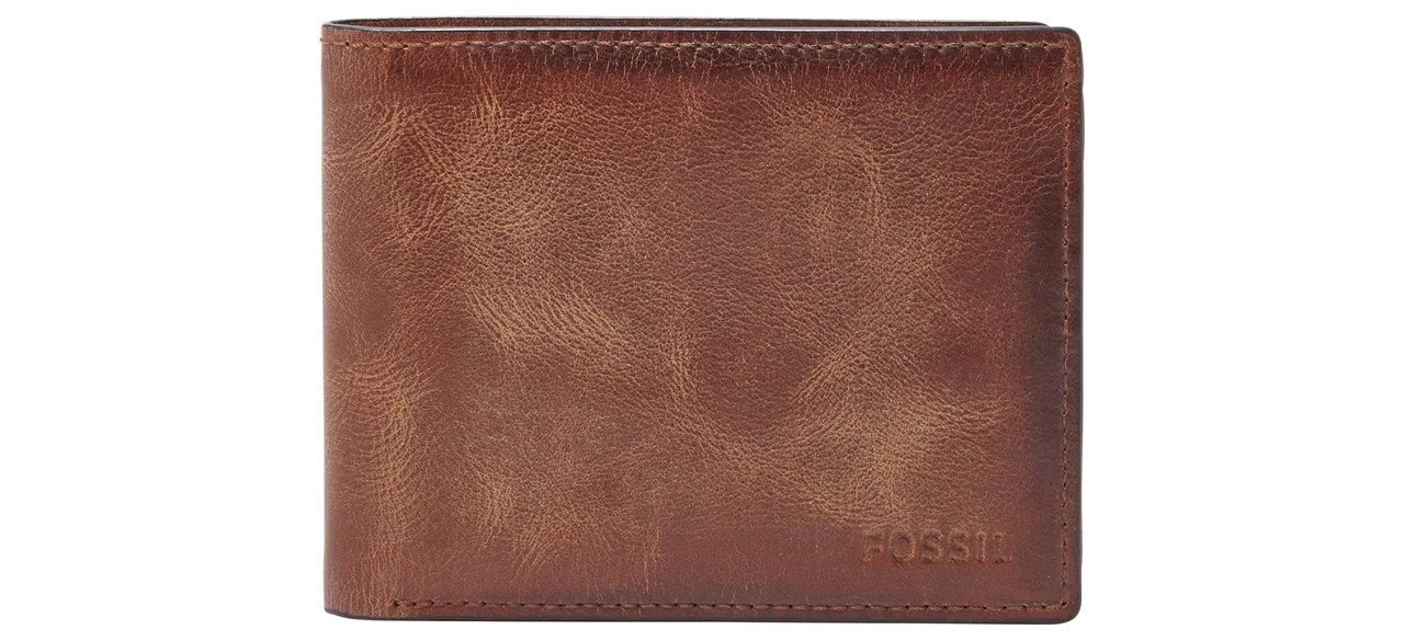 Fossil Men's Derrick RFID-Blocking Leather Bifold Wallet