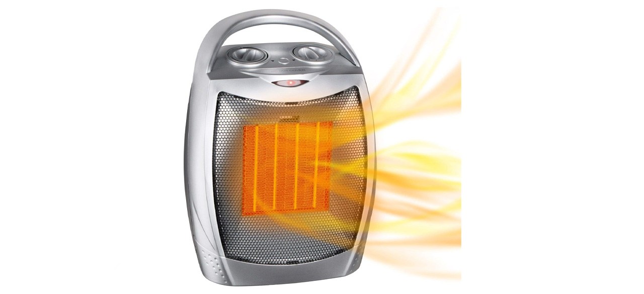 Portable Electric Space Heater with Thermostat