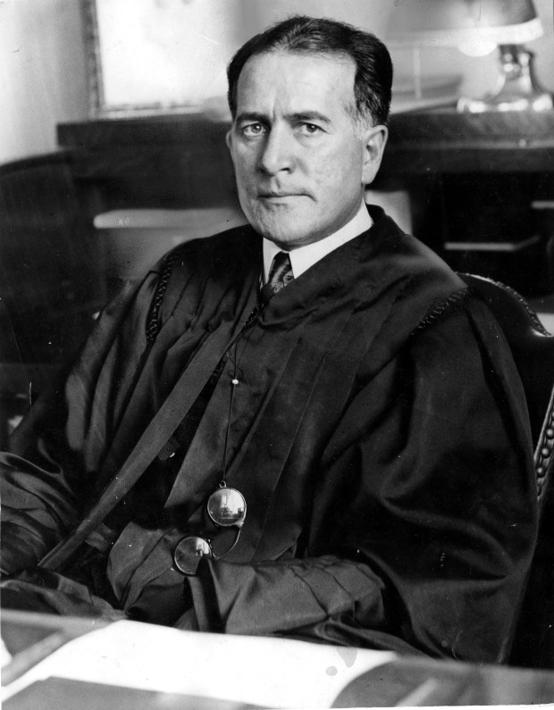 Judge Frank D. Comerford, circa 1929. He is the only state representative to be expelled from the Illinois House. In 1905 he accused his fellow representatives of taking bribes and was booted after only three months in office. (Chicago Tribune)