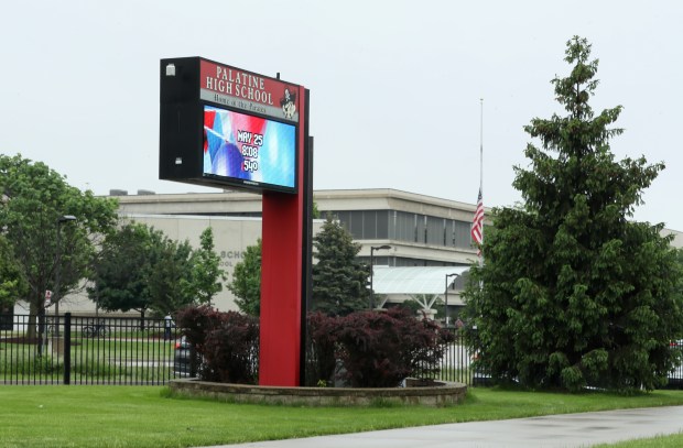 Palatine High School seen in 2022. (Stacey Wescott/Chicago Tribune)