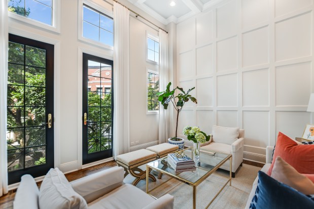 This combined five-bedroom, four-bathroom home in Lincoln Park recently went on the market for nearly $2 million. (Jennifer Ames)