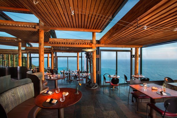 Views of the Pacific and a farm-driven menu are offered at the Sierra Mar restaurant at the Post Ranch Inn. (Kodiak Greenwood/Post Ranch Inn)