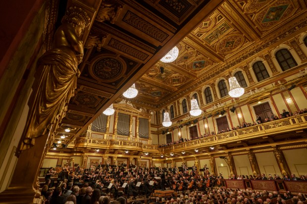 Music director emeritus Riccardo Muti conducts the Chicago Symphony Orchestra in the second of two concerts at the Musikverein in Vienna, Austria, on Jan. 23, 2024. The CSO''s busy 2024 European tour spans 14 concerts in 11 cities in 19 days.