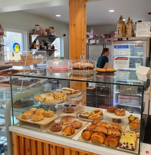 A variety of made-from-scratch items await customers at Little Loaf Bakehouse at 101 W. Center St. in Yorkville. (David Sharos / For The Beacon-News)