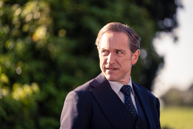 Bertie Carvel stars as the pensive British police detective of the title in "Dalgliesh." (Christopher Barr/AcornTV)