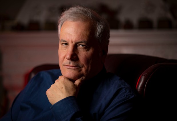 Keith Kupferer at home in Evanston on Dec. 9, 2024. (Brian Cassella/Chicago Tribune)