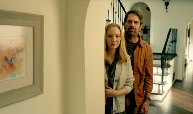 From left: Lisa Kudrow as Lydia and Ray Romano as Paul in "No Good Deed." (Netflix)