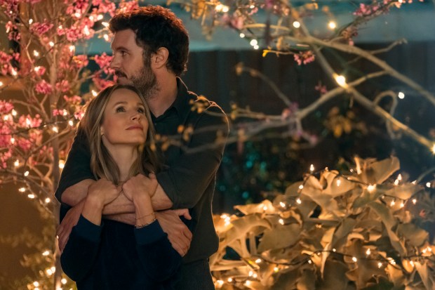 Front: Kristen Bell as Joanne and Adam Brody as Noah in "Nobody Wants This." (Adam Rose/Netflix)