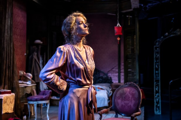 Amanda Drinkall in "A Streetcar Named Desire" at Paramount's Copley Theatre in Aurora. (Liz Lauren)