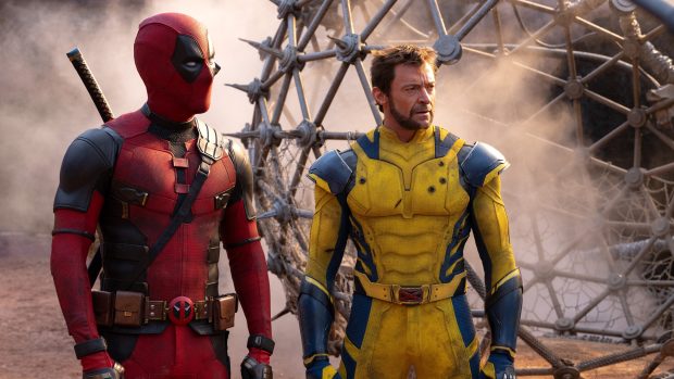 Ryan Reynolds and Hugh Jackman star in "Deadpool & Wolverine," which threatens to be the first of many in Marvel's buddy-up franchise offshoots. (Jay Maidment/20th Century Studios/Marvel Studios)