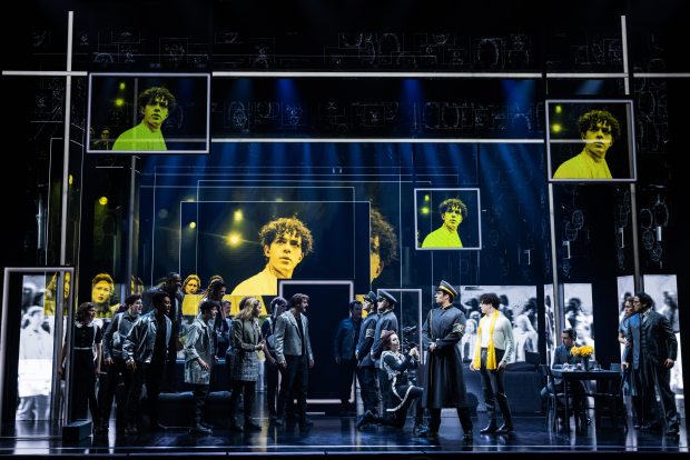 The company of "The Who's Tommy" on Broadway at the Nederlander Theatre in New York. (Matthew Murphy and Evan Zimmerman)