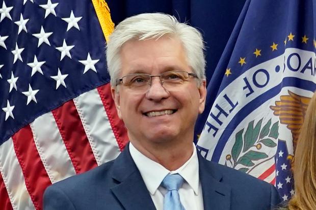 Federal Reserve Board of Governors member Christopher Waller poses on May 23, 2022, in Washington. (AP Photo/Patrick Semansky, File)