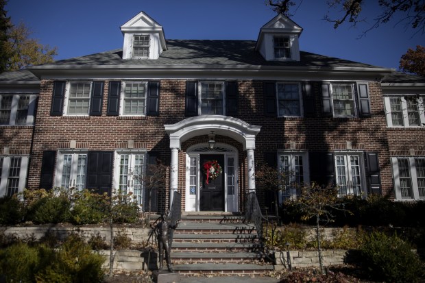 The original house used in the "Home Alone" movies is located in the North Shore suburb of Winnetka, Nov. 8, 2021.