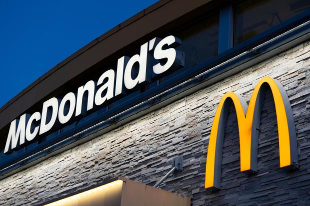 A sign at a McDonald's restaurant is displayed on April 29, 2024, in Albany, Ore. (AP Photo/Jenny Kane, File)