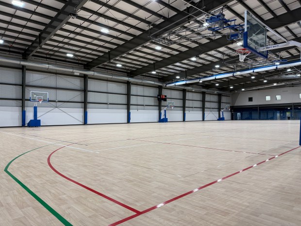 A large area for basketball is among the training spaces available at Sawmill Sports Hub, which is set to open this month in Willowbrook. (Sawmill Sports Hub)