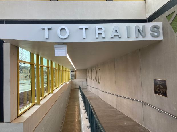 The upgraded Homewood Metra Electric Line station features an accessible platform to trains. (Mike Nolan / Daily Southtown)