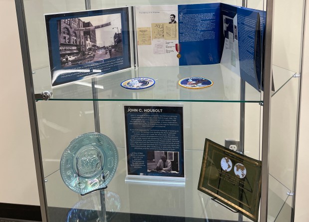 NASA artifacts are on display through Feb. as part of Joliet Public Library's exhibit Discover Exoplanets: The Search for Alien Worlds. (Bill Jones/Daily Southtown)