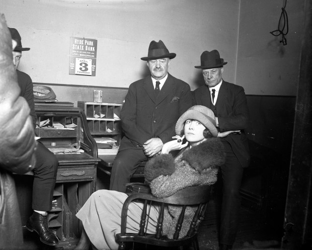 Beulah Annan gave her confession at the Hyde Park police station after shooting her lover Harry Kalstedt earlier that day, on April 3, 1924. (Chicago Tribune historical photo)