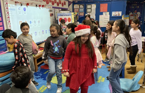 Students at Andrew Cooke Magnet Elementary School show their dance skills. (Steve Sadin/For the Lake County-News-Sun)