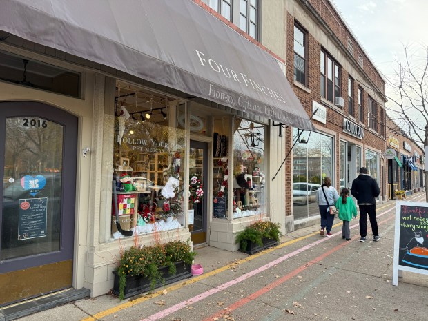 The Central Street business corridor in Evanston has seen 18 new businesses open shop in 2024. Pictured here: Follow Your Nose pet care shop at 2016 Central Street, Evanston. (Pam DeFiglio/Pioneer Press)