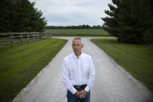 State Rep. Brad Halbrook, R-Shelbyville, at his home near Shelbyville, on July 29, 2019. Halbrook filed a resolution in the state legislature in which he and six co-sponsors asked the U.S. Congress to recognize Chicago as the 51st state. "I hear it a lot from my constituents, that we need to be separate from Chicago," Halbrook says. "I thought yep, this is what we need to do."