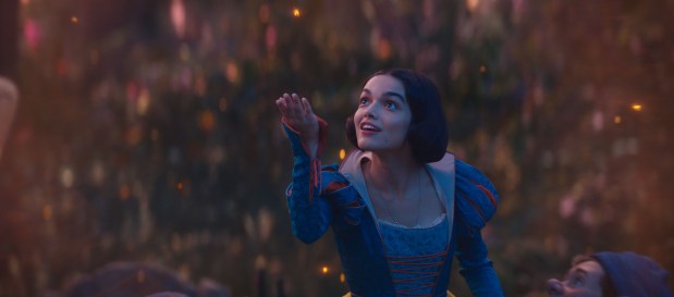 Rachel Zegler lives the fairy tale life, both fun and not, in the live-action remake of "Snow White." (Disney)