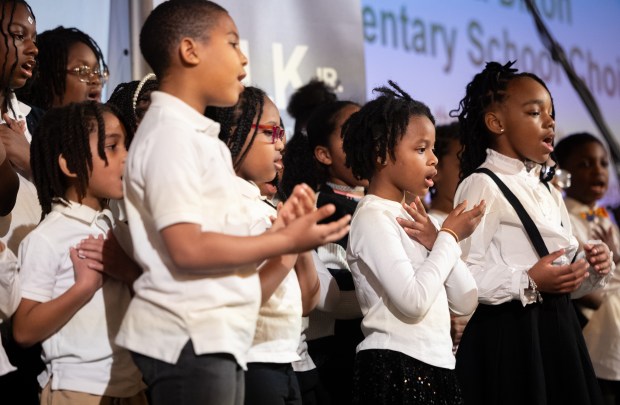 10 fourth- and fifth-grade students from Chicago Public Schools and the Boys & Girls Clubs of Chicago compete for the top honor at Foley & Lardner LLP's Annual MLK Jr. Oratory Competition at The Drake Hotel in Chicago. (Audrey Richardson/Chicago Tribune)