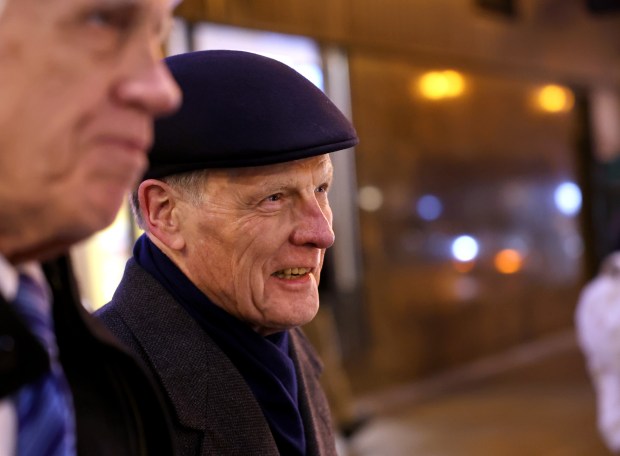 Former House Speaker Michael Madigan leaves the Dirksen U.S. Courthouse at the end of the day as his corruption trial continues on Jan. 22, 2025. (Chris Sweda/Chicago Tribune)