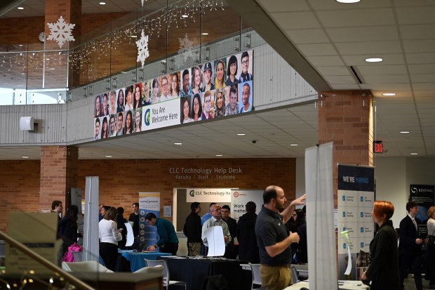 The ninth annual Engineering and Technology Career Fair on Jan. 10, 2025 at the College of Lake County (CLC) Grayslake Campus. (Karie Angell Luc/Lake County News-Sun)