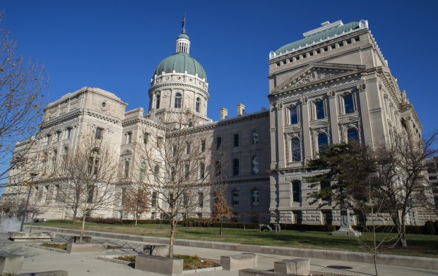 The Indiana Statehouse, as seen on January 4, 2021. (Michael Gard/Post-Tribune)